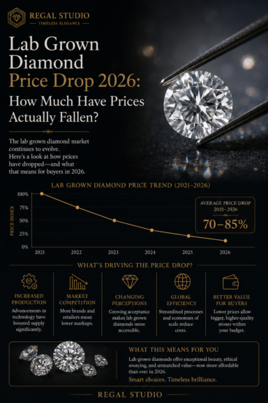 Lab Grown Diamond Price Drop 2026: How Much Have Prices Actually Fallen?