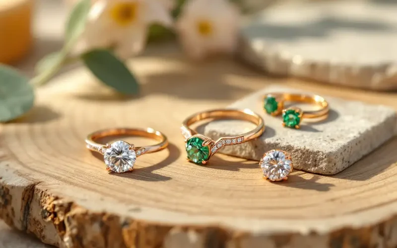 Stylish custom jewelry highlighting 2025 trends in Atlanta.