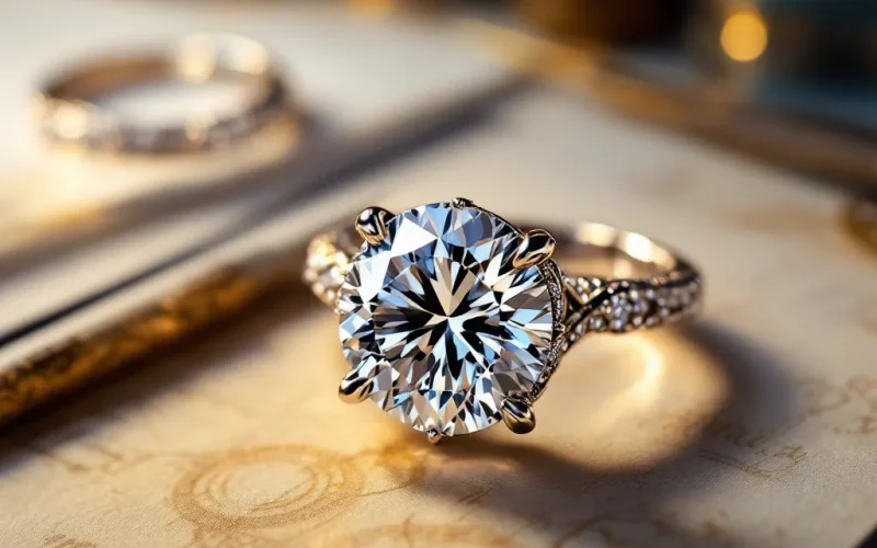 Custom engagement ring crafted by Regal Studio in Atlanta.