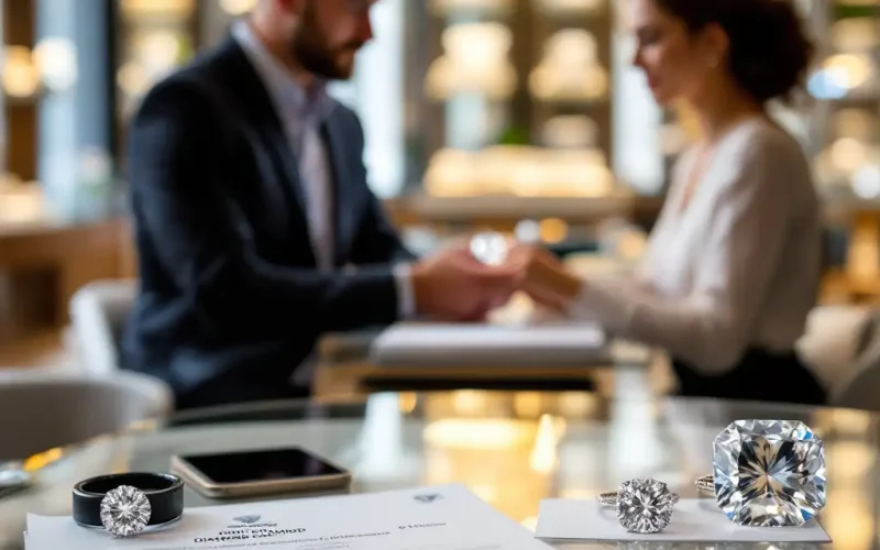 Illustration highlighting common diamond purchase mistakes.